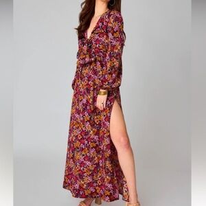 BUDDY LOVE Desirae Long Sleeve Maxi Dress In Forbidden Size XS